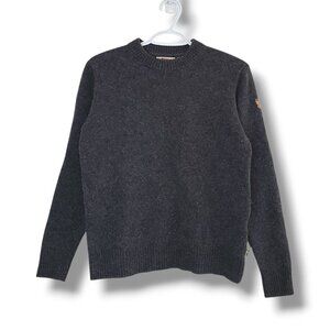 Fjallraven Ovik Wool Knit Sweater Gray Size S